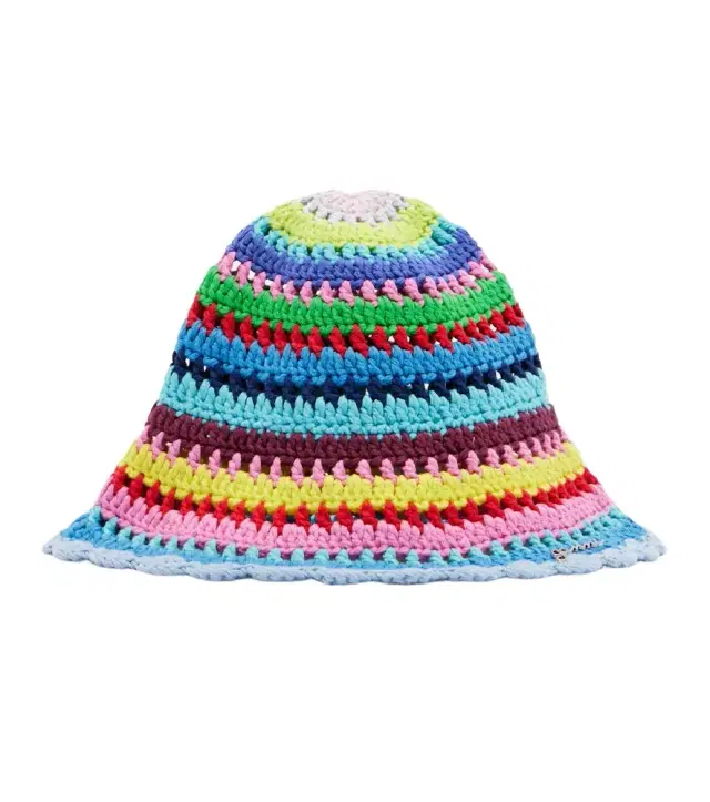 Crochet cotton bucket hat
