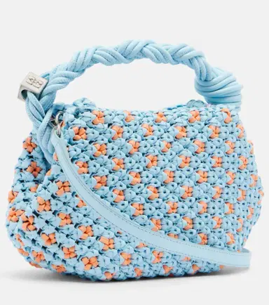 Ganni Bou Mini woven top-handle bag | Thumbnail 3 Ganni Bou Mini woven top-handle bag | Thumbnail 3
