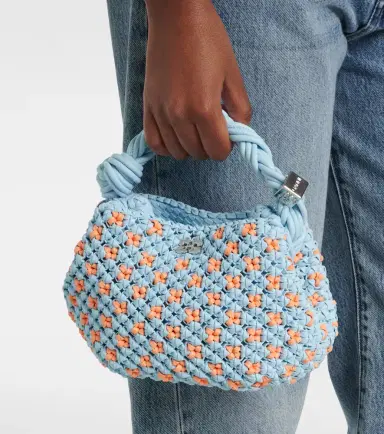 Ganni Bou Mini woven top-handle bag | Thumbnail 4 Ganni Bou Mini woven top-handle bag | Thumbnail 4