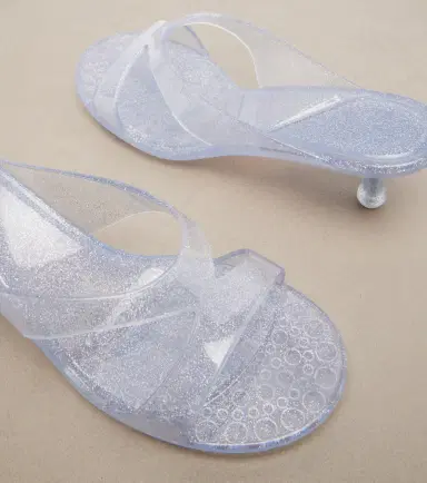 Jimmy Choo Jelly Drop glitter TPU mules | Thumbnail 3