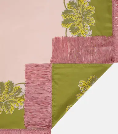 La DoubleJ Fringed printed silk twill scarf | Thumbnail 3