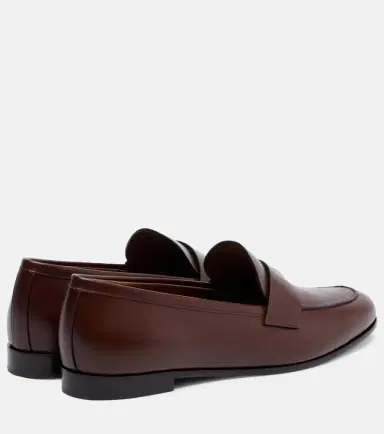 Max Mara Embellished leather penny loafers | Thumbnail 4