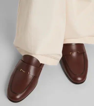 Max Mara Embellished leather penny loafers | Thumbnail 5