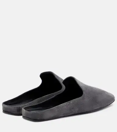 Max Mara Logo suede mules | Thumbnail 4 Max Mara Logo suede mules | Thumbnail 4