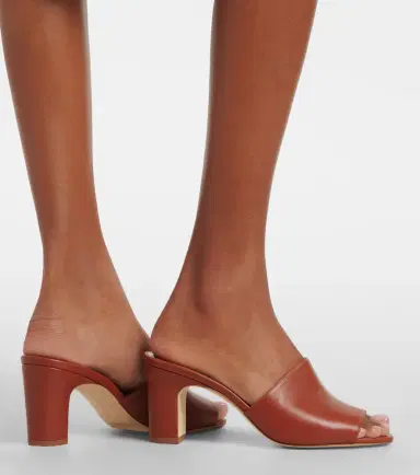 Manolo Blahnik Rapalla leather mules | Thumbnail 5