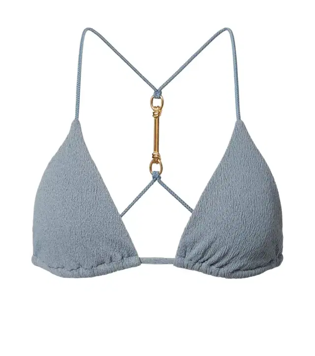 ViX Paula Hermanny Nika embellished triangle bikini top
