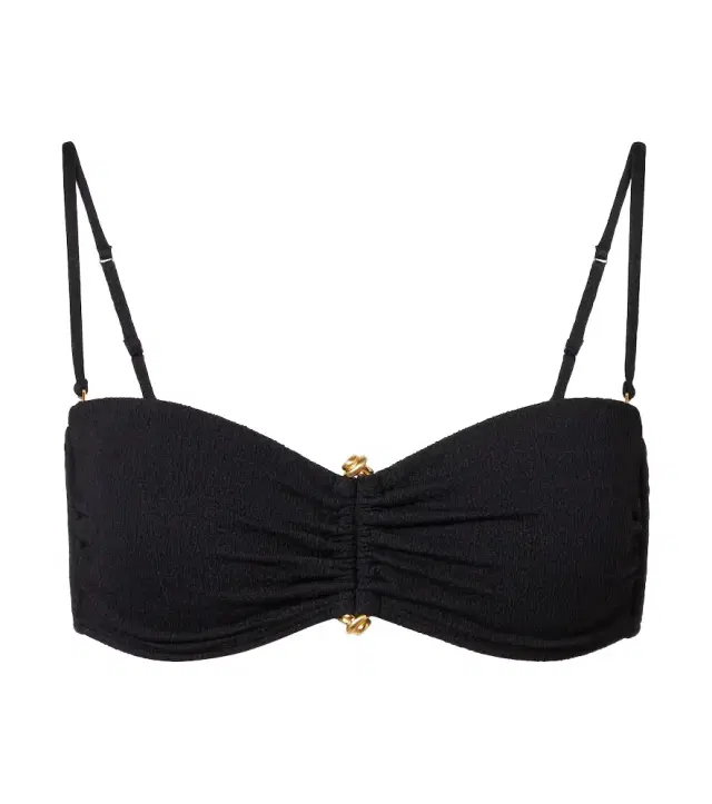 ViX Paula Hermanny Nika embellished bandeau bikini top