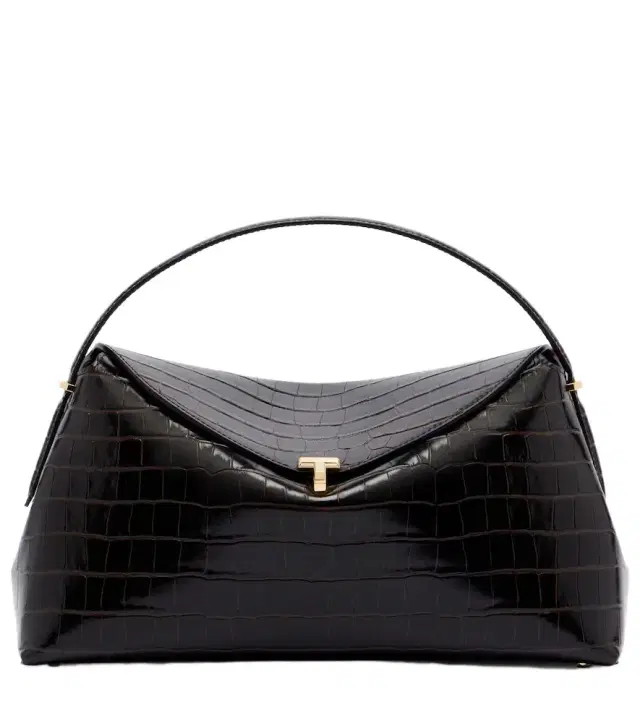 Toteme T-Lock croc-effect leather tote bag
