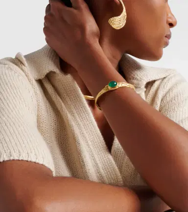 Ysso Delphi 24kt gold-plated bangle | Thumbnail 4