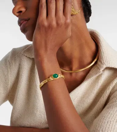 Ysso Delphi 24kt gold-plated bangle | Thumbnail 5