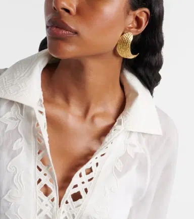 Ysso Broken Shell 24kt gold-plated earrings | Thumbnail 4