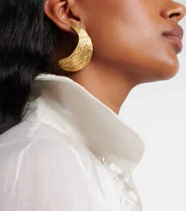 Ysso Broken Shell 24kt gold-plated earrings | Thumbnail 5