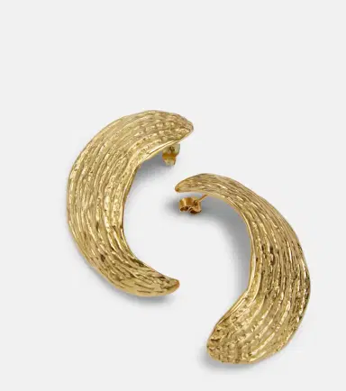 Ysso Broken Shell 24kt gold-plated earrings | Thumbnail 6