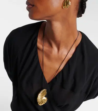 Ysso Birth of Venus gold-plated pendant necklace | Thumbnail 4