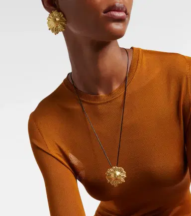 Ysso Ilios 24kt gold-plated pendant necklace | Thumbnail 3