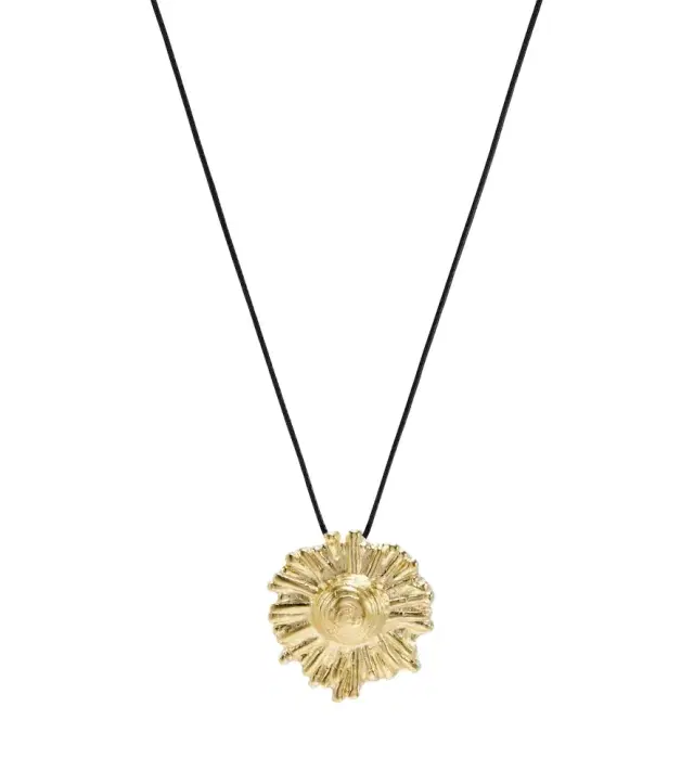 Ysso Ilios 24kt gold-plated pendant necklace