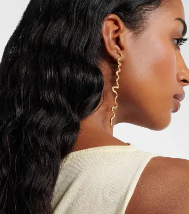 Ysso Shore 24kt gold-plated drop earrings | Thumbnail 4