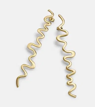Ysso Shore 24kt gold-plated drop earrings | Thumbnail 6
