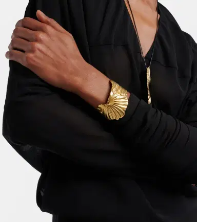 Ysso Birth of Venus 24kt gold-plated cuff bracelet | Thumbnail 5