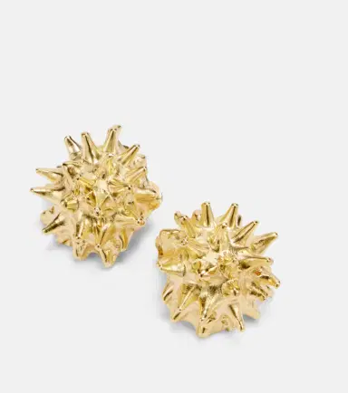 Ysso Sea Urchin 24kt gold-plated earrings | Thumbnail 3