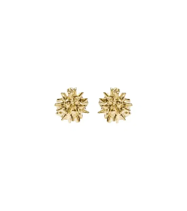 Ysso Sea Urchin 24kt gold-plated earrings