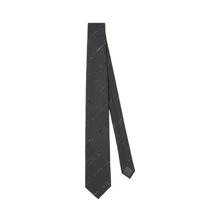 Brunello Cucinelli Striped silk and cotton tie