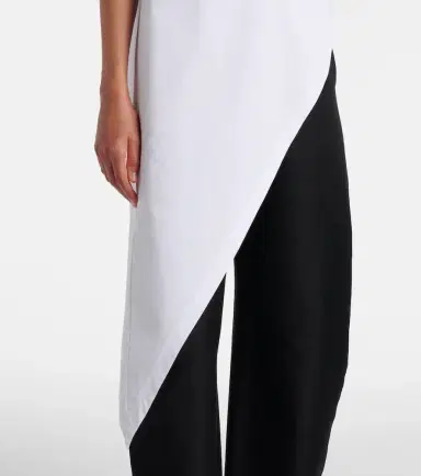 Alaïa Alaïa Asymmetric cotton jersey T-shirt | Thumbnail 3