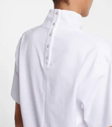 Alaïa Alaïa Asymmetric cotton jersey T-shirt | Thumbnail 5