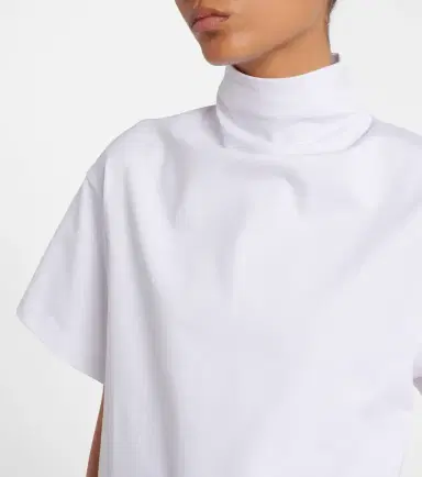 Alaïa Alaïa Asymmetric cotton jersey T-shirt | Thumbnail 6