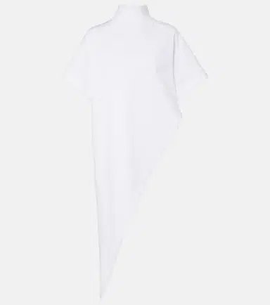 Alaïa Alaïa Asymmetric cotton jersey T-shirt | Thumbnail 1