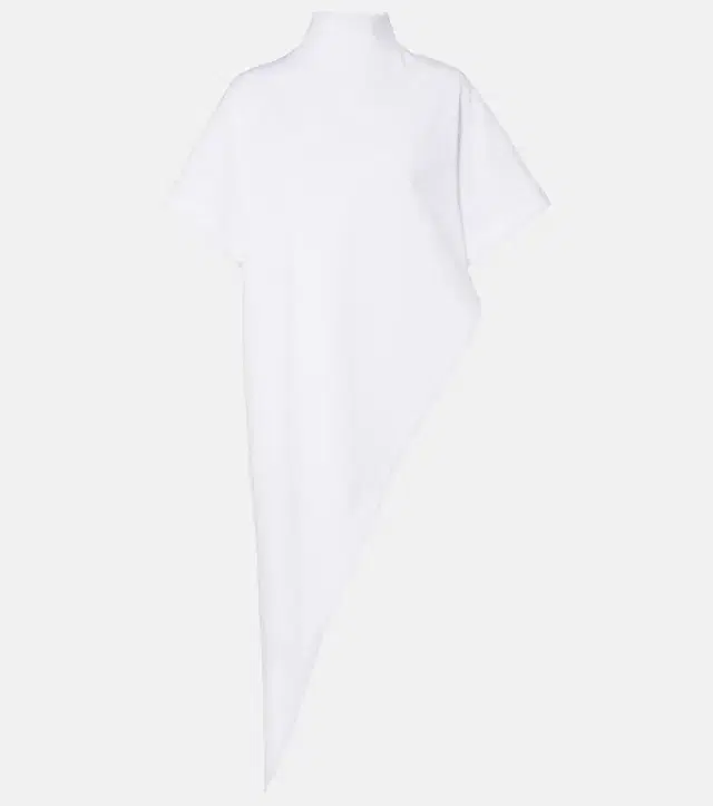 Alaia Alaïa Asymmetric cotton jersey T-shirt