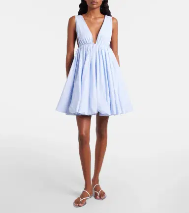 Alaïa Alaïa Striped cotton poplin minidress | Thumbnail 3 Alaïa Alaïa Striped cotton poplin minidress | Thumbnail 3