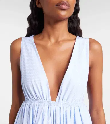 Alaïa Alaïa Striped cotton poplin minidress | Thumbnail 5 Alaïa Alaïa Striped cotton poplin minidress | Thumbnail 5