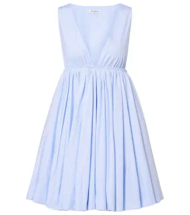 Alaïa Alaïa Striped cotton poplin minidress | Thumbnail 1 Alaïa Alaïa Striped cotton poplin minidress | Thumbnail 1
