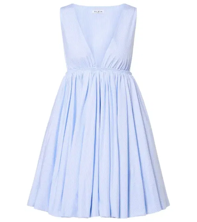Alaia Alaïa Striped cotton poplin minidress