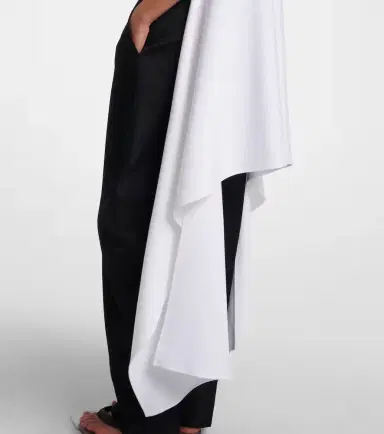 Alaïa Alaïa Asymmetric cotton-blend jersey T-shirt | Thumbnail 2