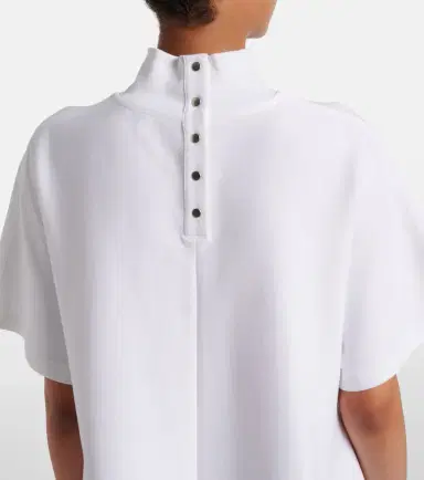 Alaïa Alaïa Asymmetric cotton-blend jersey T-shirt | Thumbnail 6