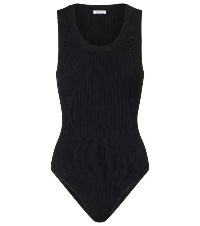 Alaia Alaïa Ribbed-knit bodysuit
