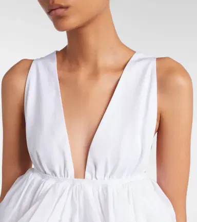Alaïa Alaïa Peplum cotton top | Thumbnail 3