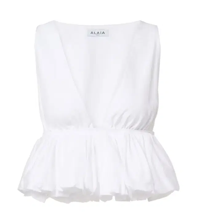 Alaia Alaïa Peplum cotton top