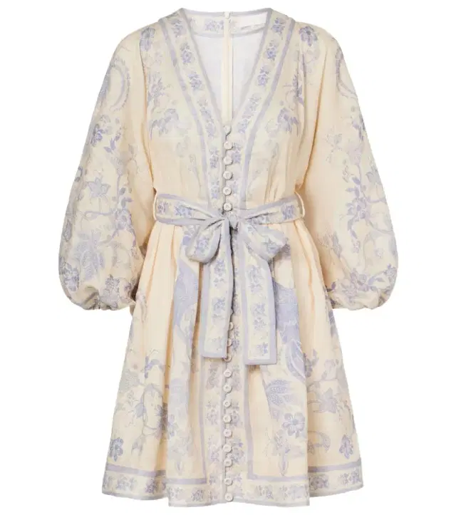 Indra floral linen minidress
