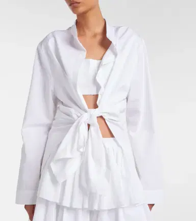 Alaïa Alaïa Cotton poplin blouse | Thumbnail 6