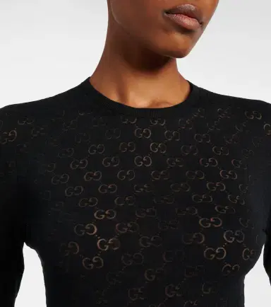 Gucci GG cotton-blend devoré T-shirt | Thumbnail 2