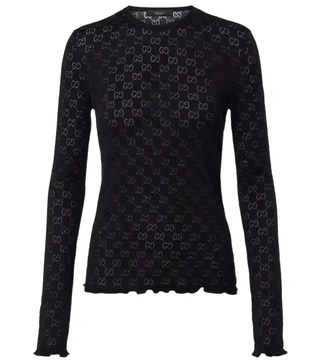 GG cotton-blend devoré T-shirt