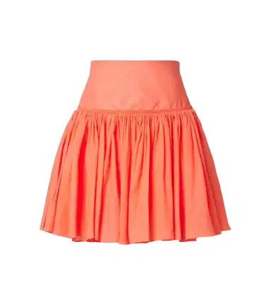 Alaïa Alaïa Gathered cotton and linen miniskirt | Thumbnail 1