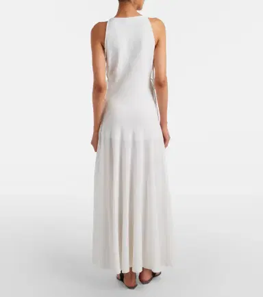 Alaïa Alaïa Cotton-blend crêpe maxi dress | Thumbnail 3