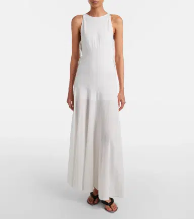 Alaïa Alaïa Cotton-blend crêpe maxi dress | Thumbnail 5
