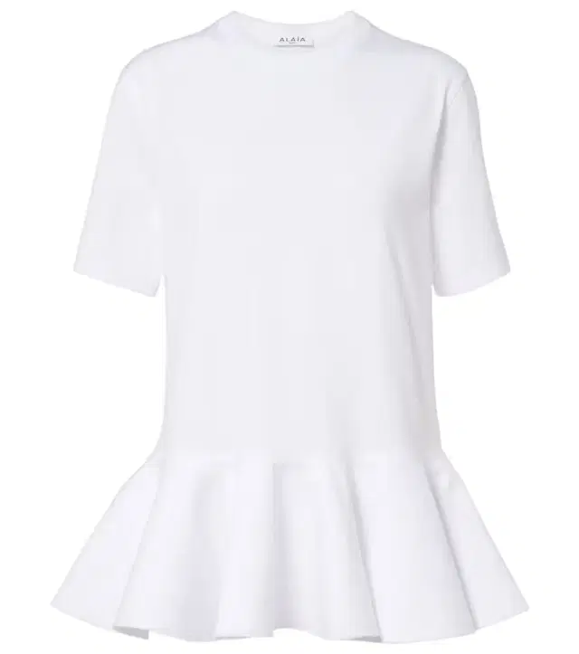 Alaïa Peplum cotton jersey T-shirt