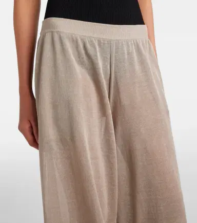 Alaïa Alaïa Linen and silk wide-leg pants | Thumbnail 4 Alaïa Alaïa Linen and silk wide-leg pants | Thumbnail 4