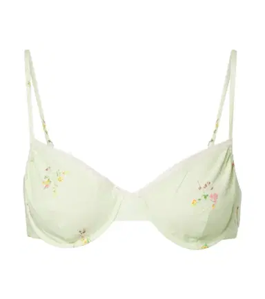 Prada Floral lace-trimmed cotton bra top | Thumbnail 1